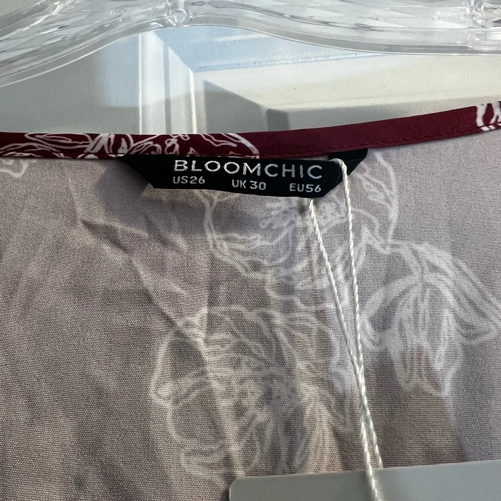 BloomChic Burgundy Floral Maxi Dress - Picture 4 of 5